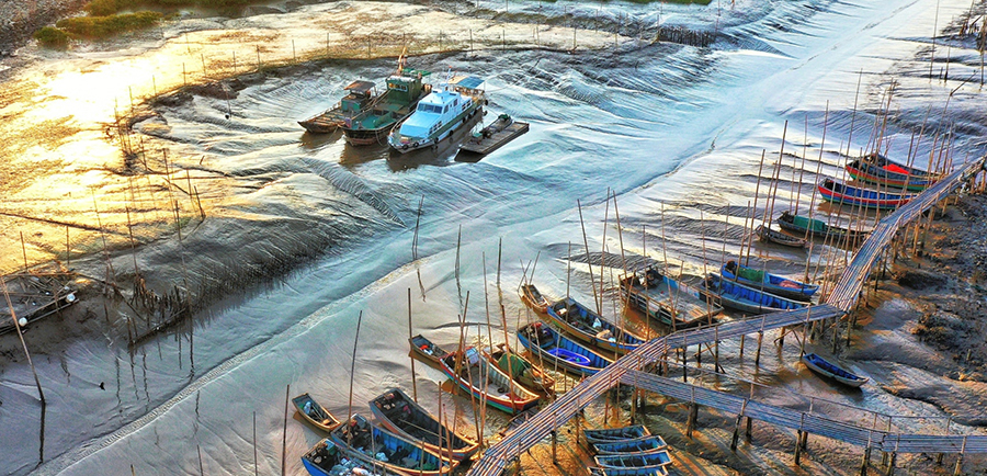 浙江沿浦打造蓝色海湾8226光绘沿浦摄影小镇