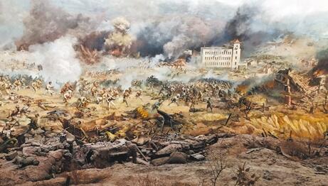 气势磅礴的大战风云画卷