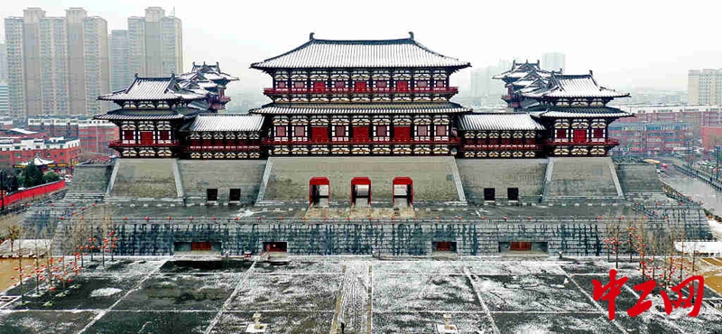 2021年02月25日,河南省洛阳市,河南元宵晚会实景录制地隋唐洛阳城