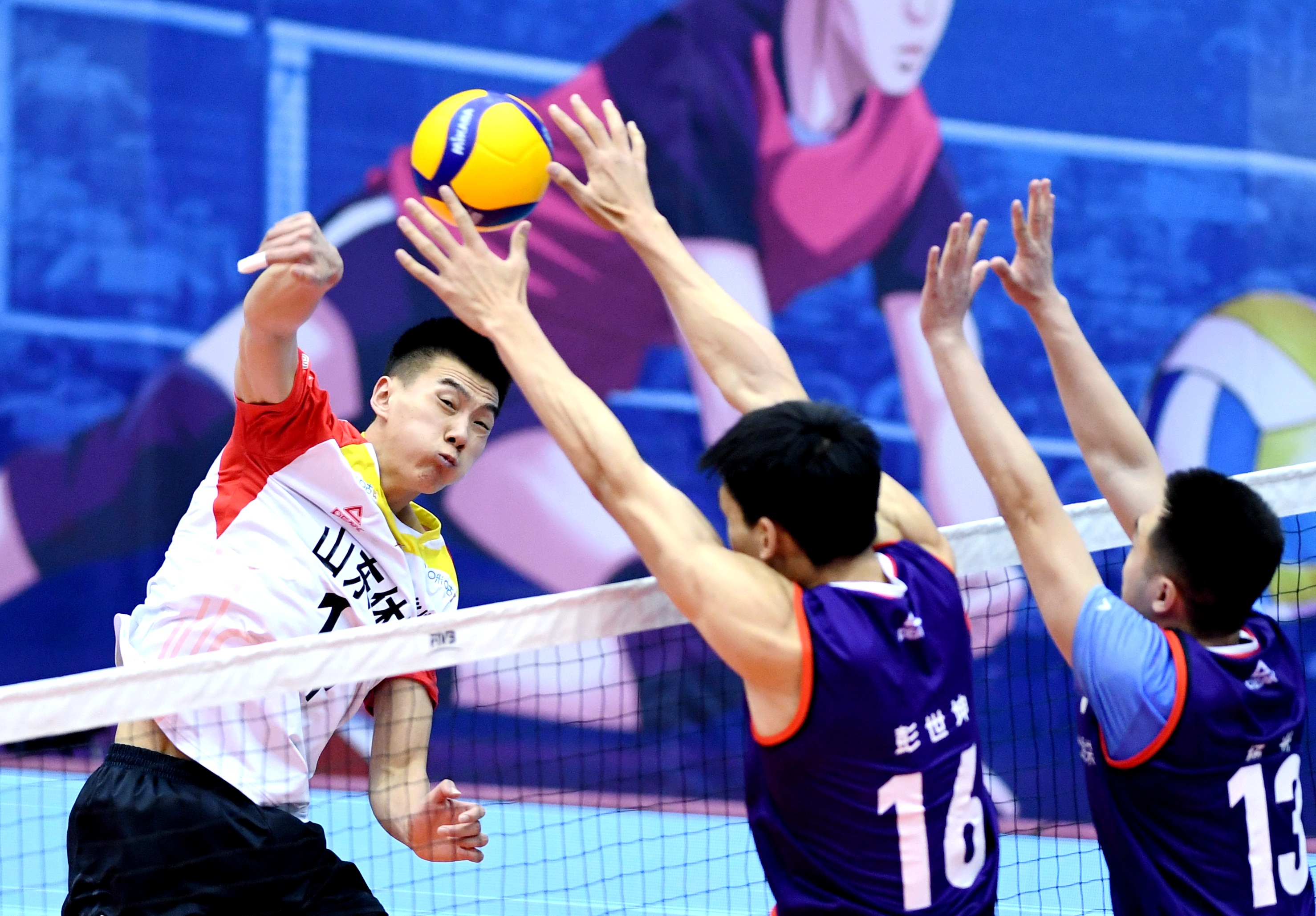 男排超级联赛:山东负四川