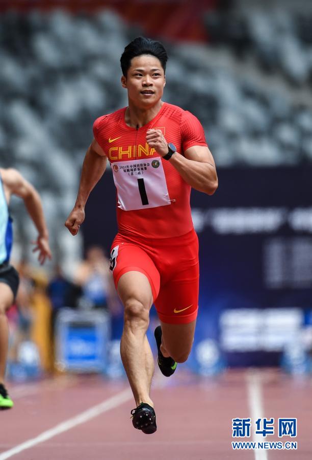 苏炳添获短跑项群基地赛(第三站)男子100米第一名
