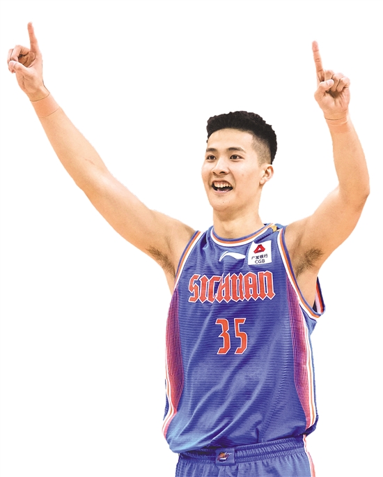 朱松玮庆祝胜利 新华社发