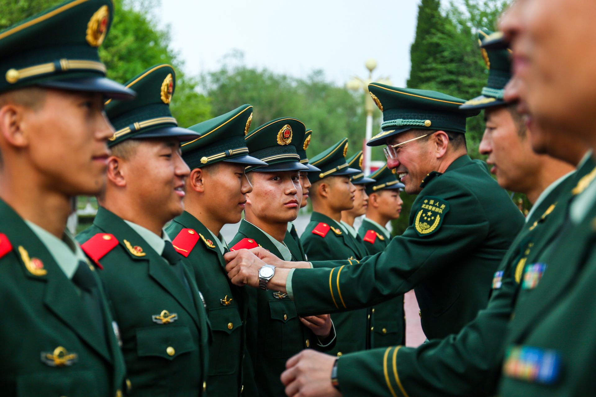 武警天津总队2021春季入伍新兵授衔