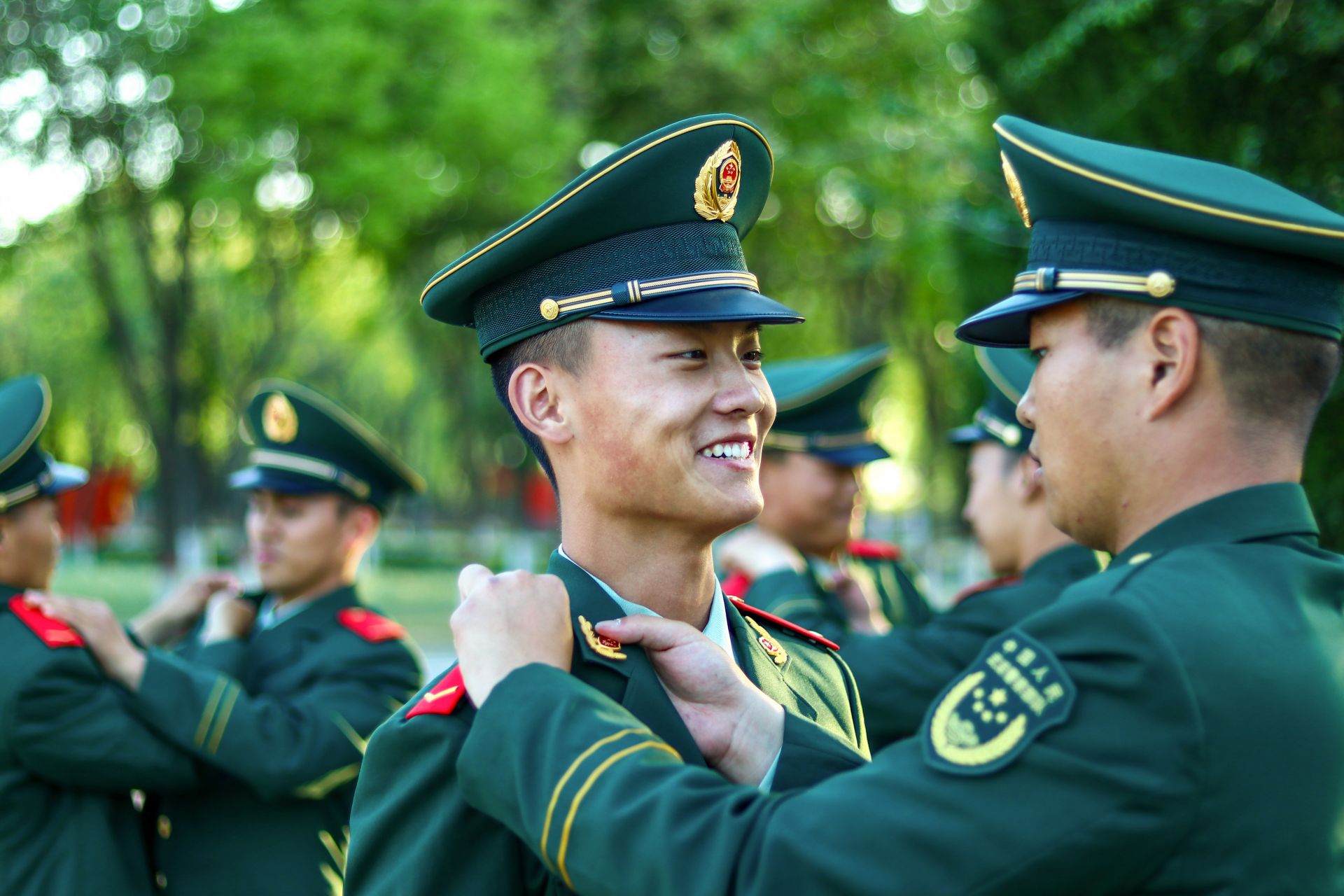 武警天津总队2021春季入伍新兵授衔