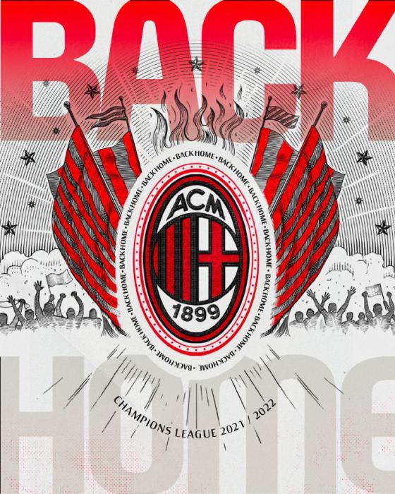 海报来自于ac米兰官方社交媒体