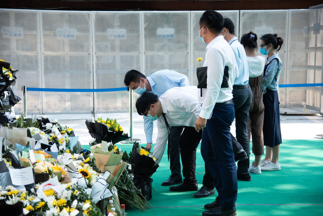 郑州地铁5号线沙口路站设置追思处供市民悼念