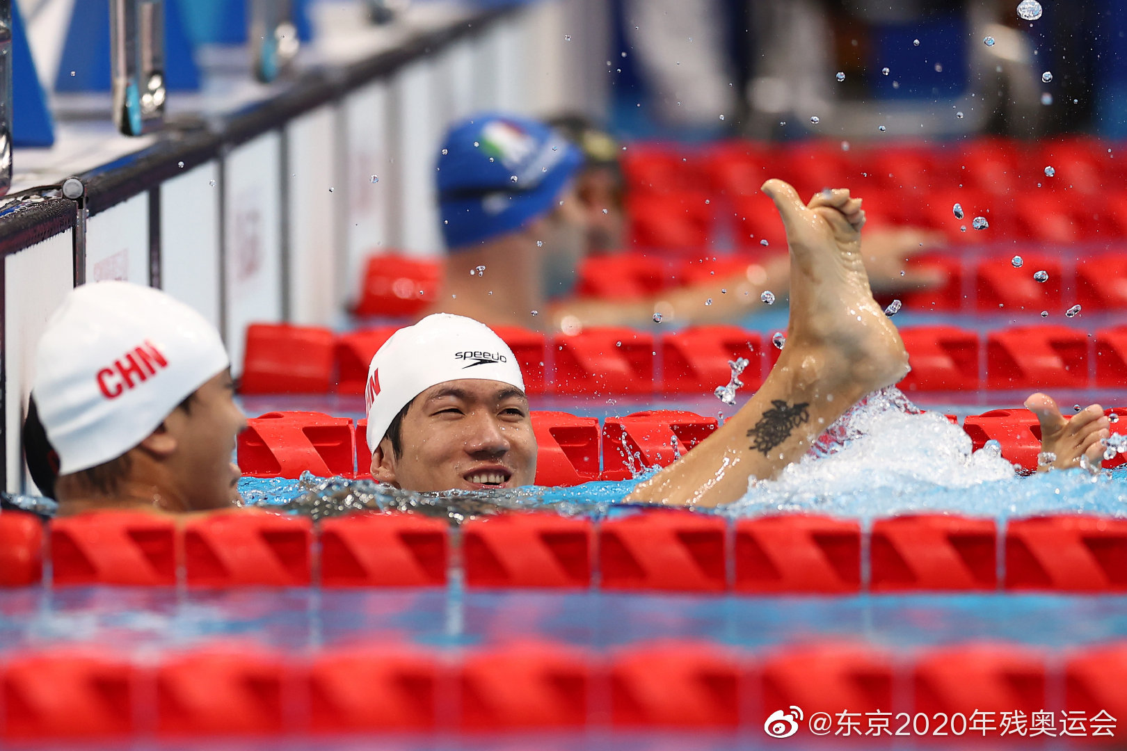 中国队包揽东京残奥会男子50米自由泳s5级决赛金银铜