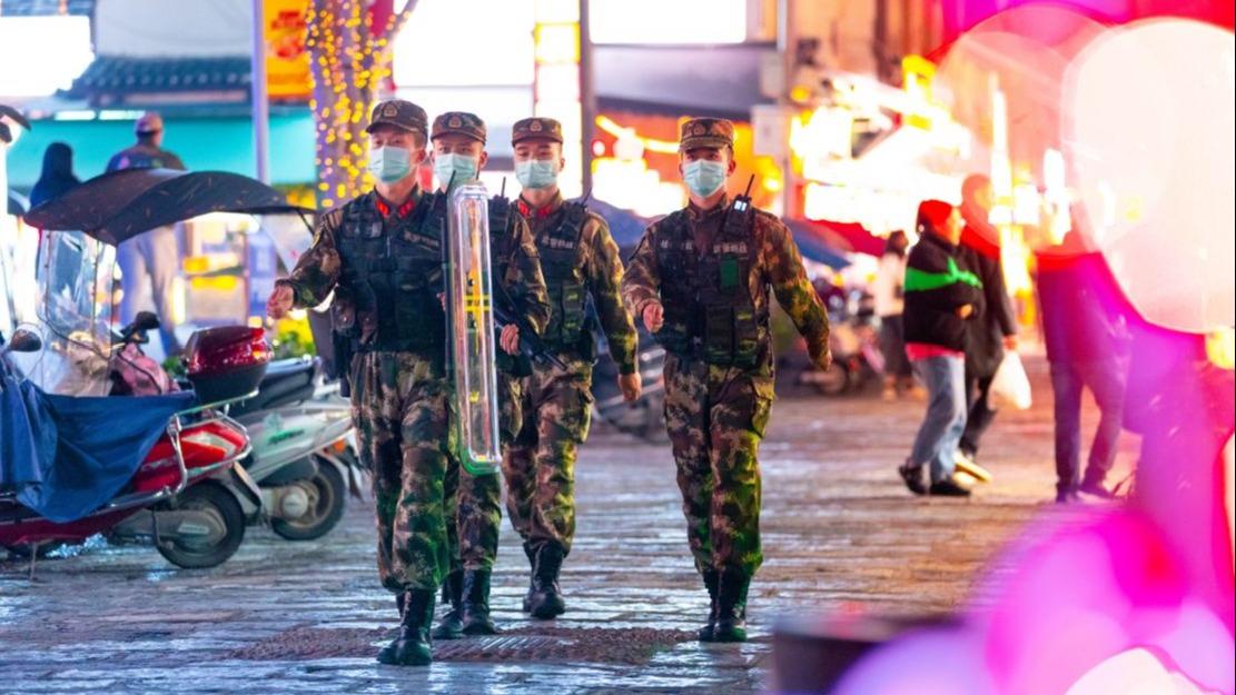 春节临近武警官兵坚守战备执勤一线