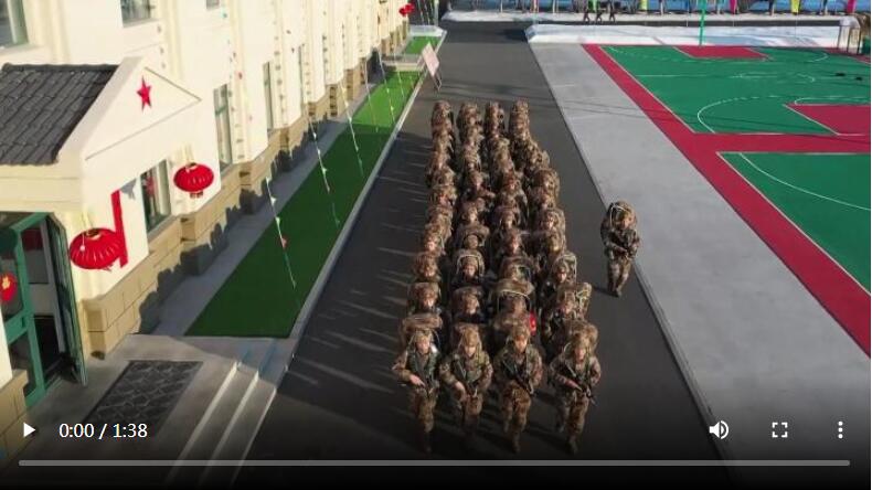 白老虎连官兵连线致敬英雄前辈虎年扬虎威