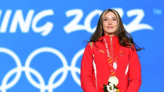 自由式滑雪女子大跳台奖牌颁发仪式