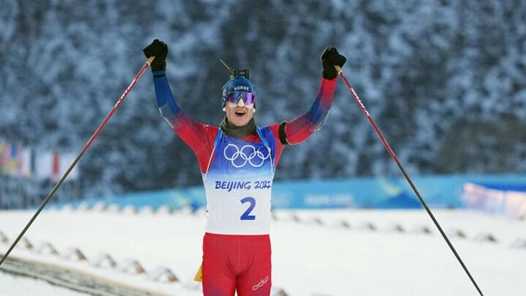 挪威选手获得冬季两项男子15公里集体出发金牌