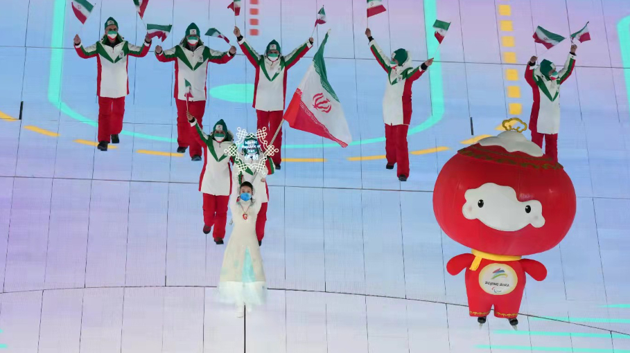 北京2022年冬残奥会开幕式，各国运动员正在入场！