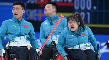 轮椅冰壶循环赛：中国队负于加拿大队