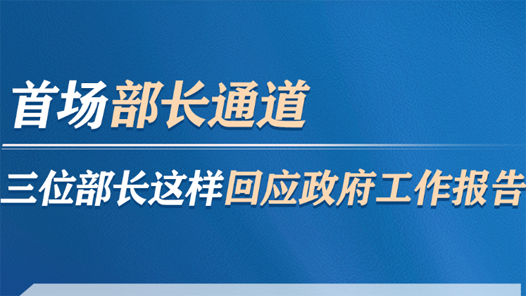 图解丨首场“部长通道” 三位部长这样回应政府工作报告