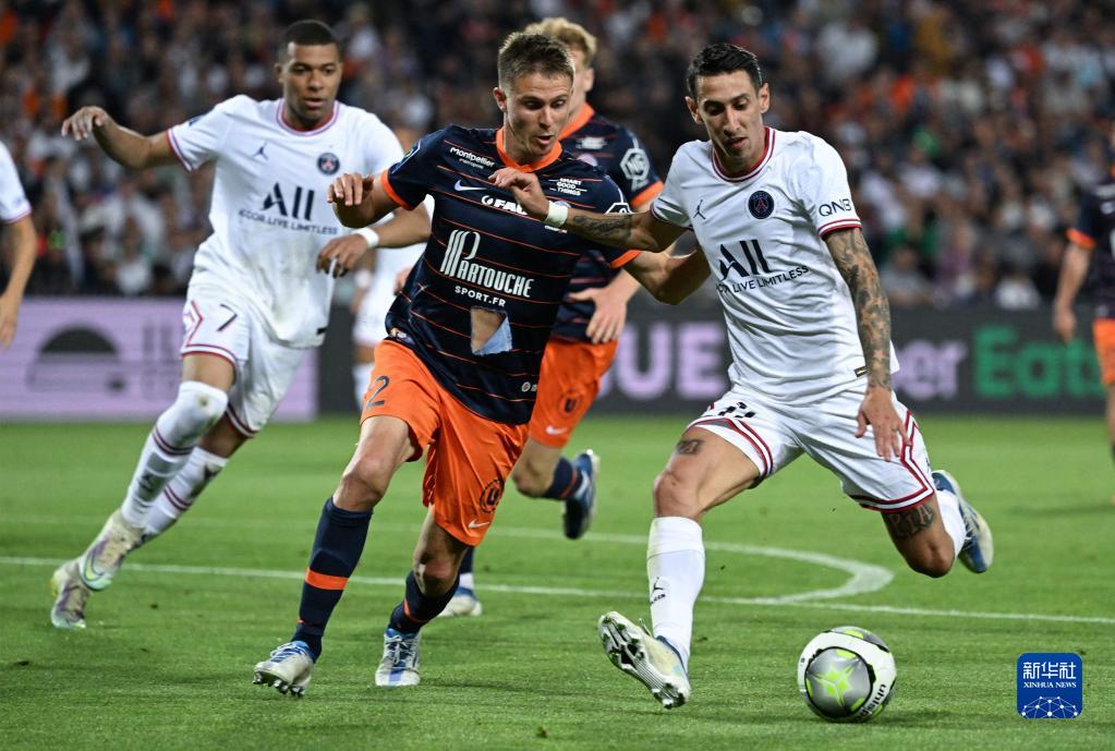 法甲巴黎圣日耳曼胜蒙彼利埃