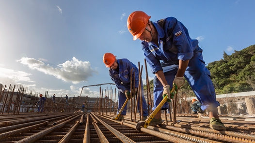 【2022·劳动创造幸福】工地上奏响“钢筋协奏曲”