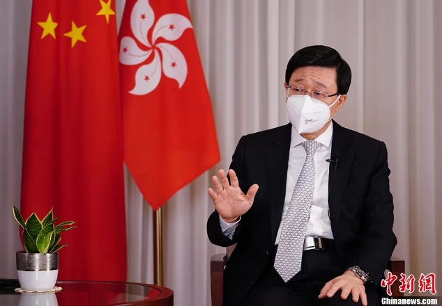 在履新满月之际,香港特区行政长官李家超接受 a target=_blank href