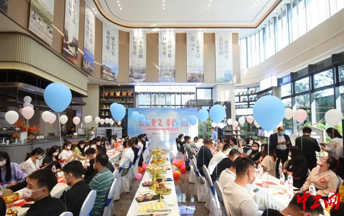 9月25日，潍坊市奎文区总工会举办了2022年全区青年职工专场联谊活动。图为活动现场，奎文区总工会供图