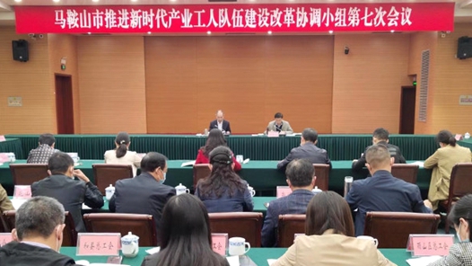 安徽省马鞍山市召开推进新时代产业工人队伍建设改革协调小组第七次会议