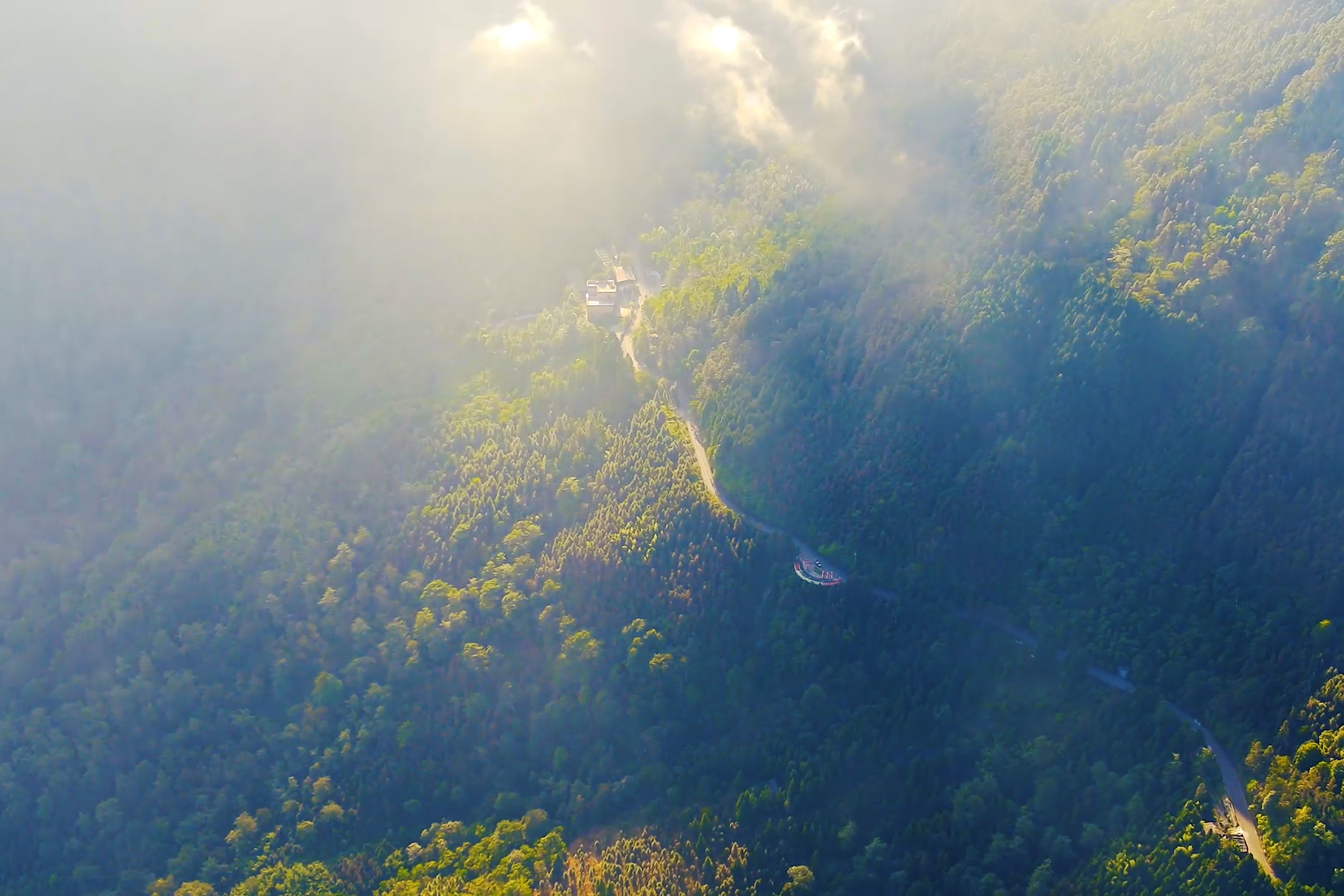 云南屏边冬日大围山尽显生态之美