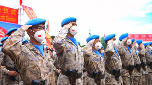 中国第8批赴南苏丹（朱巴）维和步兵营结束任务回国