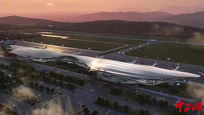 日前，枣庄翼云机场工程建设进入实施阶段。图为机场效果图。山东省机场管理集团供图