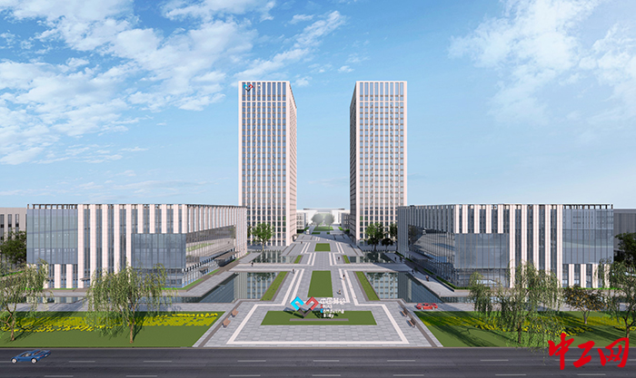 日前，位于济南市的中国算谷产业园雏形初显。图为产业园效果规划图。中铁建工集团供图