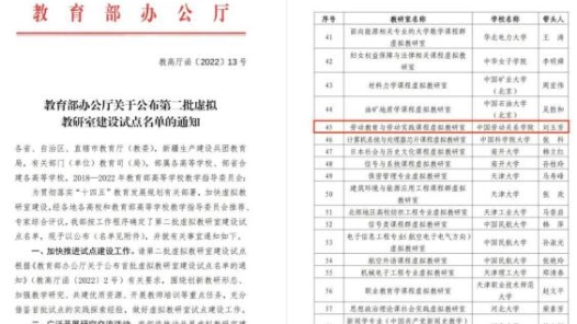 中国劳动关系学院劳动教育与劳动实践课程虚拟教研室获教育部第二批虚拟教研室建设试点