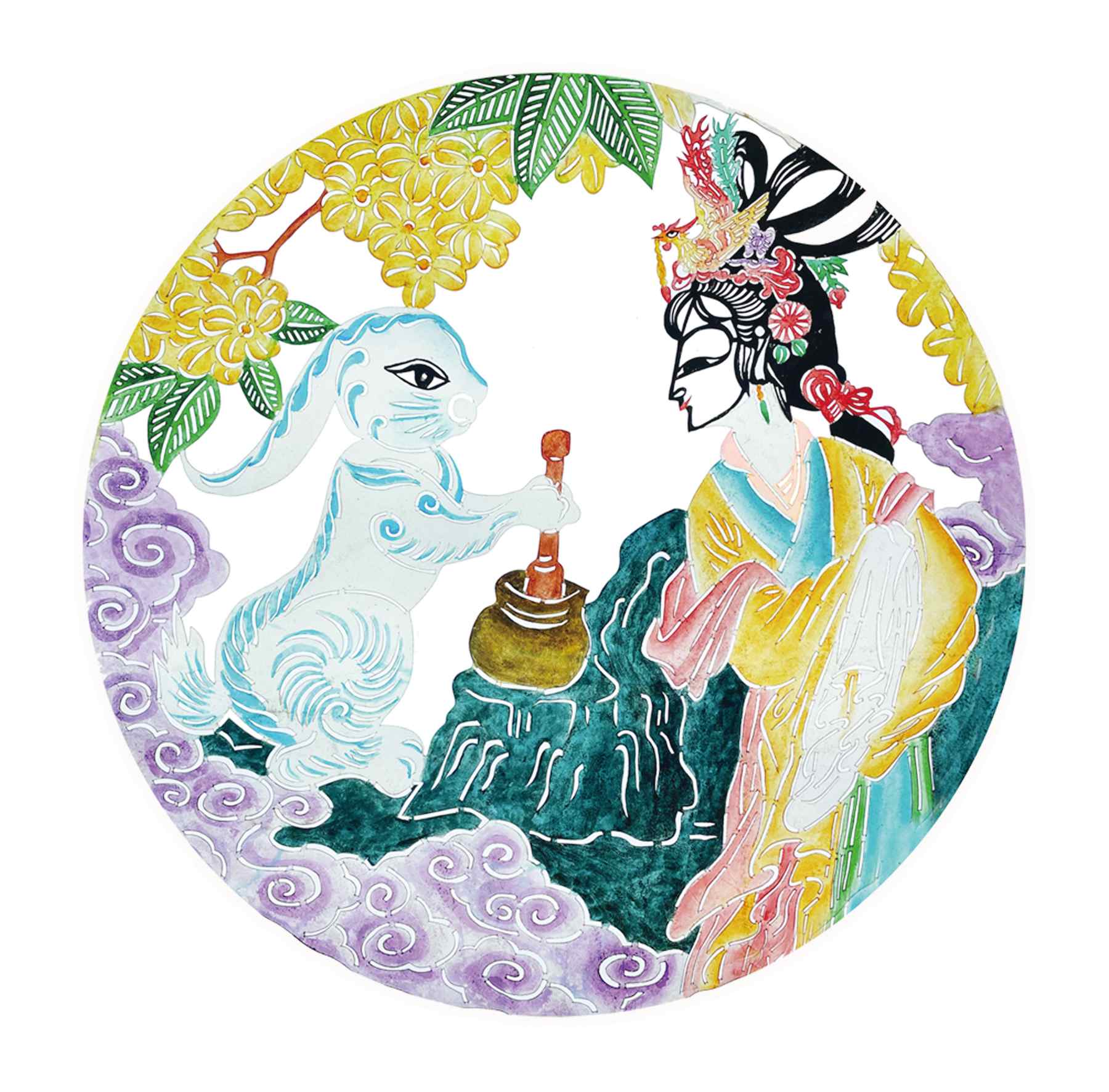 "皮影兔"精灵已经热闹起来,这里与兔子有关的神话故事精彩迭出,文王吐