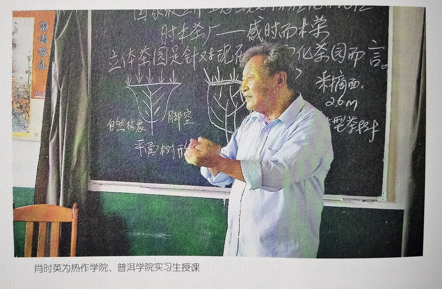 肖时英为热作学院、普洱学院实习生授课。人民网 虎遵会 翻拍