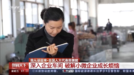 我从基层来丨全国人大代表黄美媚：深入企业车间 破解小微企业成长烦恼