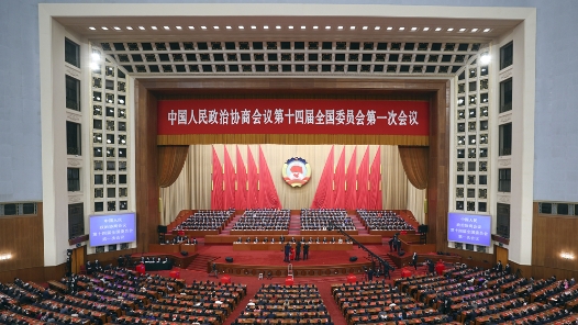 全国政协十四届一次会议举行第三次全体会议