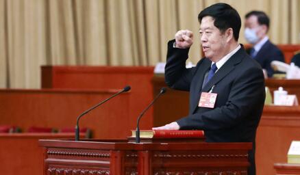 国家监察委员会主任刘金国进行宪法宣誓