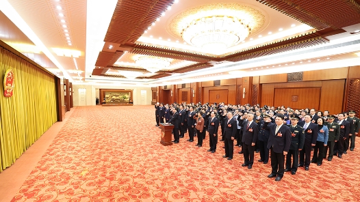 十四届全国人大专门委员会组成人员进行宪法宣誓