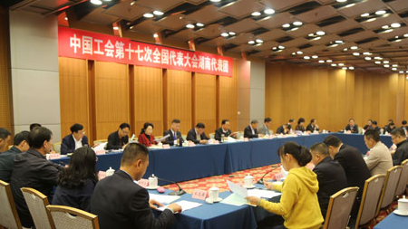 组图：湖南团分团会议现场