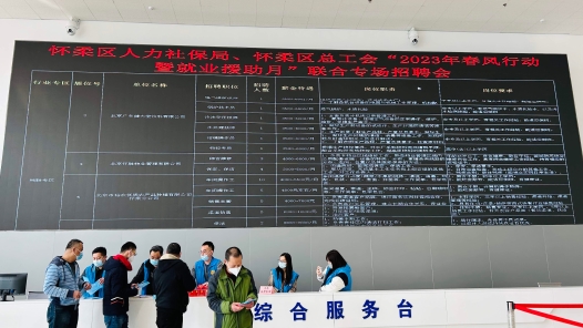 北京怀柔区开展2023年“春风行动暨就业援助月”专项活动
