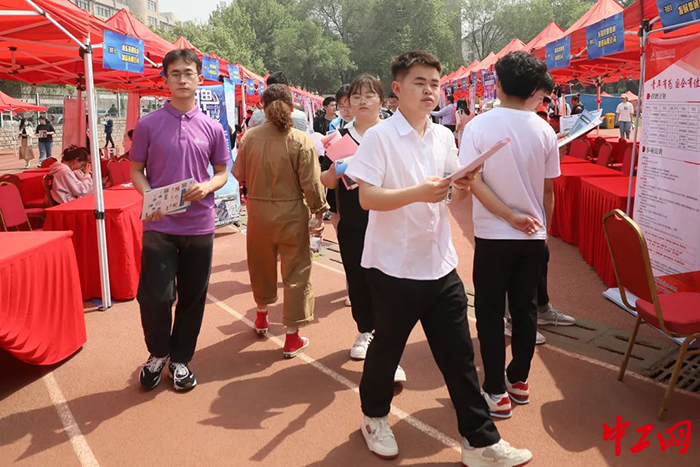 日前，山东省举办了2023年高校毕业生等青年就业创业扬帆助力计划暨公共就业服务进校园活动。图为活动现场。济南大学供图