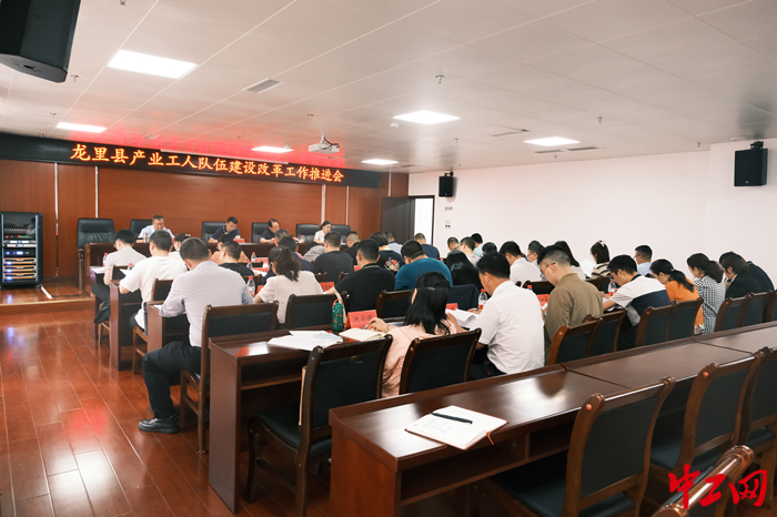 5月18日，贵州省黔南州龙里县召开产业工人队伍建设改革工作推进会。陈仕杰 摄