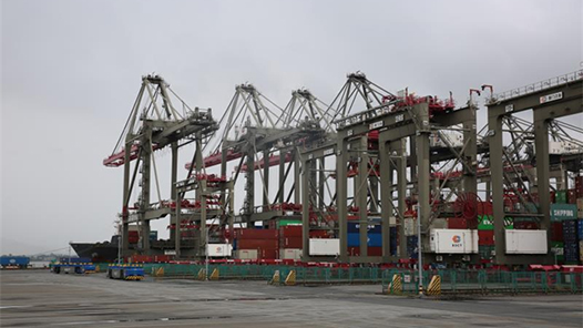 发现最美铁路｜科技狂飙令人惊叹：看无人码头雨中自动化运转！