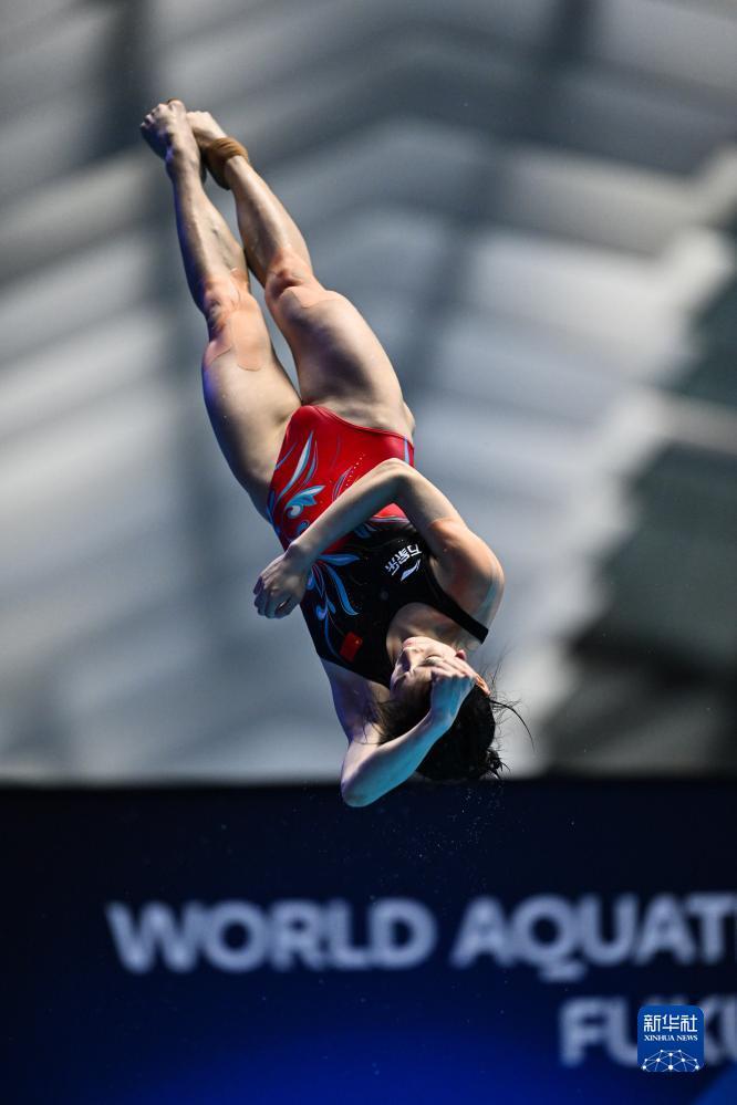 跳水女子单人三米板决赛陈艺文昌雅妮包揽冠亚军