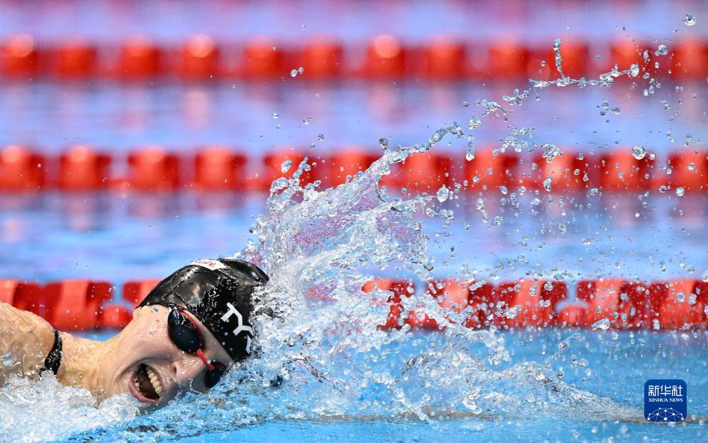 游泳世锦赛丨游泳女子800米自由泳美国选手莱德茨基夺冠