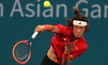 张之臻获得杭州亚运会网球男单金牌