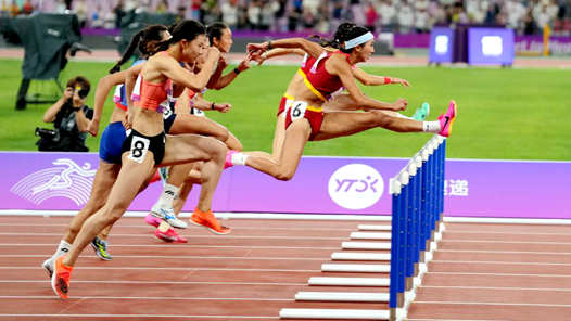 田径综合：两项亚运纪录作古 100米栏林雨薇夺冠