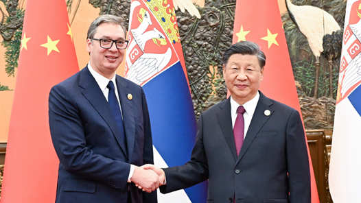 习近平会见塞尔维亚总统武契奇