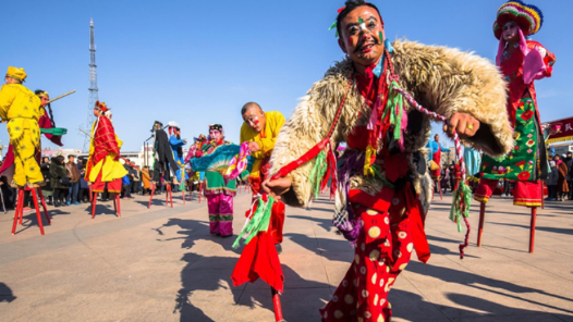 《蔚县民俗社火非遗表演》