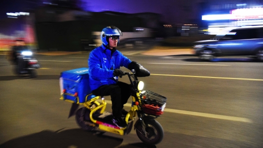 江门台山市总工会培训外卖骑手安全知识