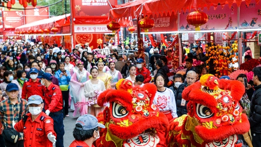 新春走基层｜广州越秀花市里的热闹年味