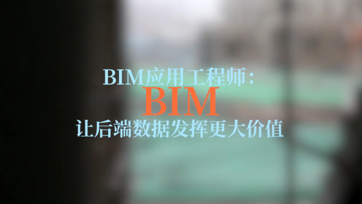 爱在城市丨BIM应用工程师：让后端数据发挥更大价值