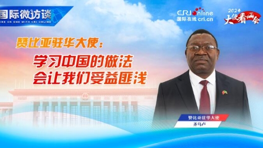 大使看两会丨赞比亚驻华大使：学习中国的做法会让我们受益匪浅