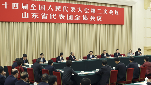 韩正在参加山东代表团审议时强调 深入贯彻党中央决策部署 全力以赴抓好各项工作落实